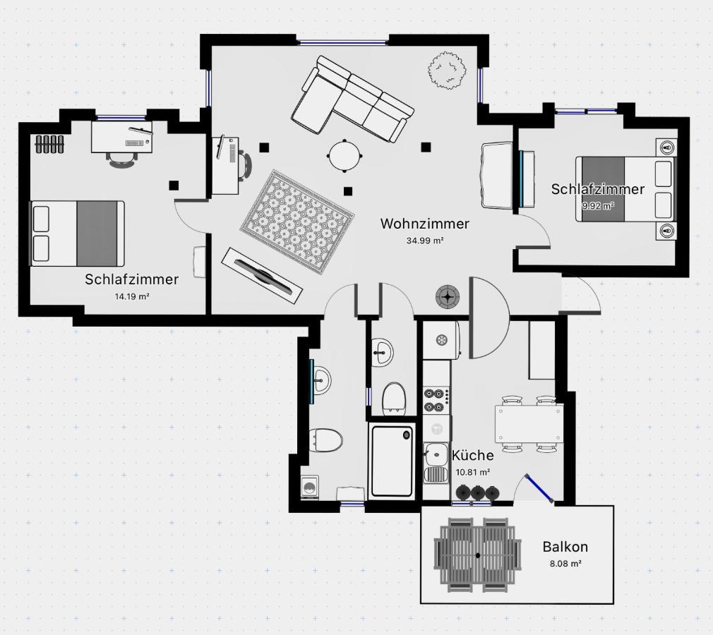 Woelkchen - Wohnung Mit Balkon, Holzdielen & Tv Bremerhaven Exterior foto